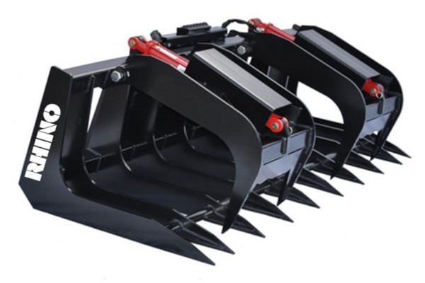 Rhino | Grapples & Pallet Forks | Heavy Duty - Brush Grapples